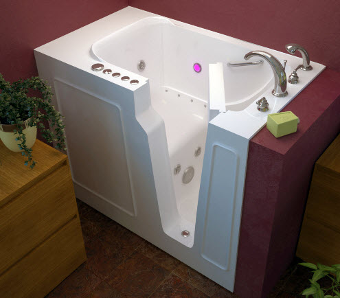 compact walk in tub